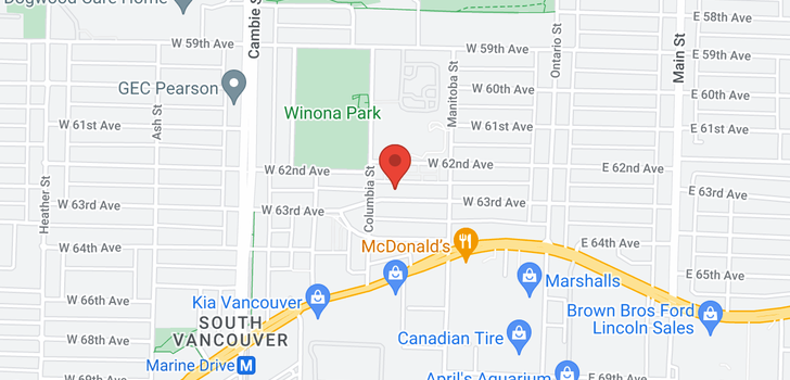 map of 269 W 63RD AVENUE